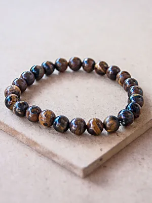 Brown Tiger's Eye Bead Bracelet